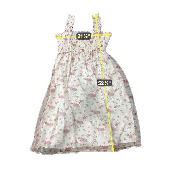 Arula Altard State Floral Smocked Maxi Dress Ruffled Straps Cottagecore Feminine - Picture 7 of 10